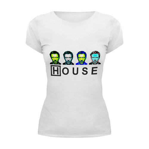 Заказать женскую футболку в Москве. Футболка базовая Dr. House_3 от panopticum - готовые дизайны и нанесение принтов.