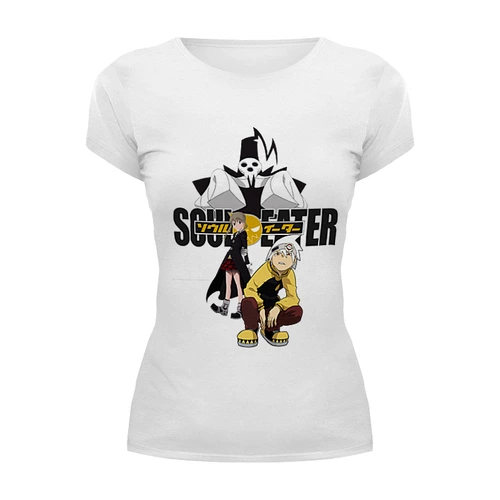 Заказать женскую футболку в Москве. Футболка базовая Soul Eater от redirector - готовые дизайны и нанесение принтов.