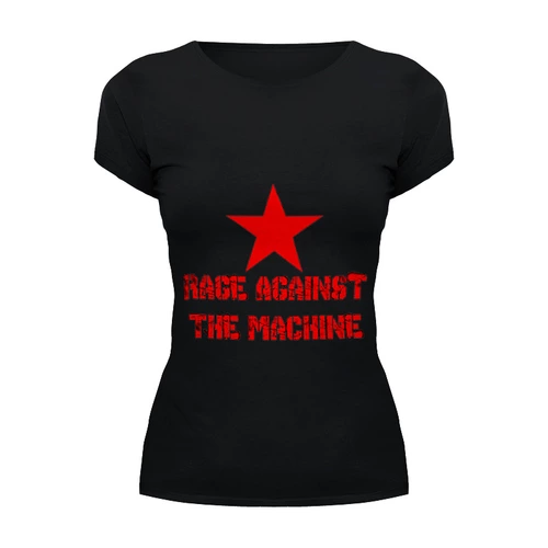 Заказать женскую футболку в Москве. Футболка базовая Rage Against  The Mashine от FUN TO PLAY - готовые дизайны и нанесение принтов.