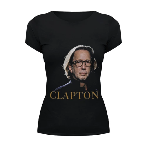 Заказать женскую футболку в Москве. Футболка базовая Clapton от ritakiev - готовые дизайны и нанесение принтов.