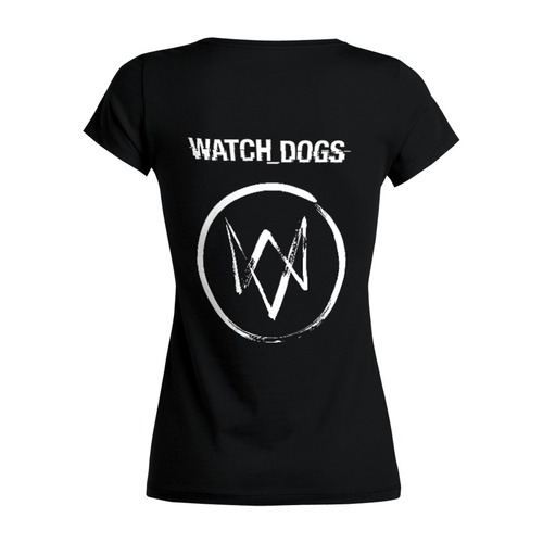 Заказать женскую футболку в Москве. Футболка базовая Watch_Dogs от snowi - готовые дизайны и нанесение принтов.