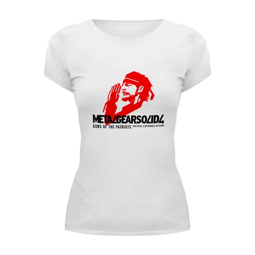 Заказать женскую футболку в Москве. Футболка базовая Metal Gear Solid от THE_NISE  - готовые дизайны и нанесение принтов.