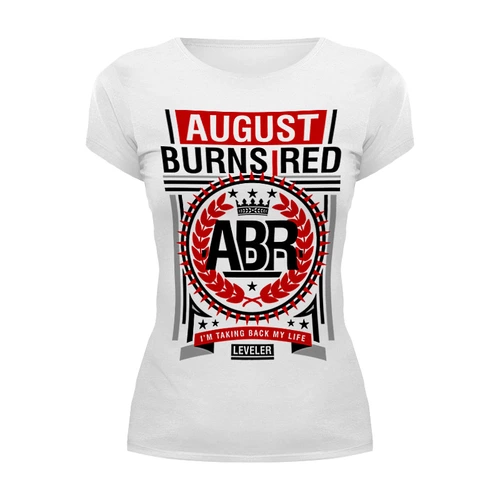 Заказать женскую футболку в Москве. Футболка базовая August Burns Red от geekbox - готовые дизайны и нанесение принтов.