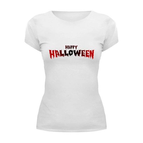 Заказать женскую футболку в Москве. Футболка базовая Halloween   от THE_NISE  - готовые дизайны и нанесение принтов.