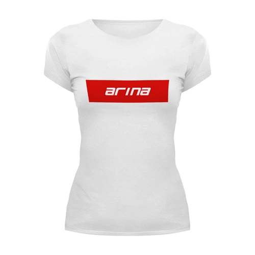 Заказать женскую футболку в Москве. Футболка базовая Arina от THE_NISE  - готовые дизайны и нанесение принтов.