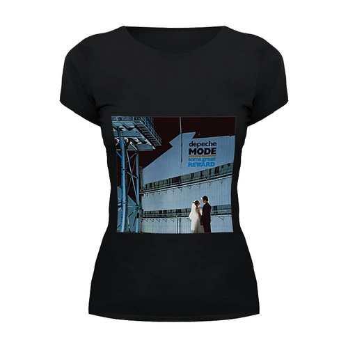 Заказать женскую футболку в Москве. Футболка базовая Depeche Mode  от Fedor - готовые дизайны и нанесение принтов.