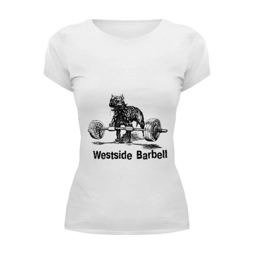Заказать женскую футболку в Москве. Футболка базовая Westside Barbell Hoodie от BigBrother - готовые дизайны и нанесение принтов.