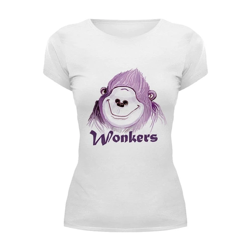 Заказать женскую футболку в Москве. Футболка базовая Wonkers the Watilla  от moonybunkface - готовые дизайны и нанесение принтов.