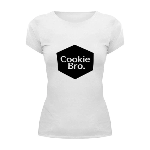 Заказать женскую футболку в Москве. Футболка базовая Cookie Bro. от Nalivaev - готовые дизайны и нанесение принтов.