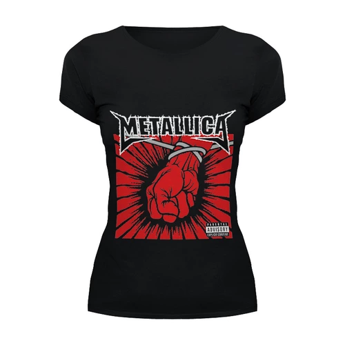 Заказать женскую футболку в Москве. Футболка базовая Metallica ‎/ St. Anger от OEX design - готовые дизайны и нанесение принтов.
