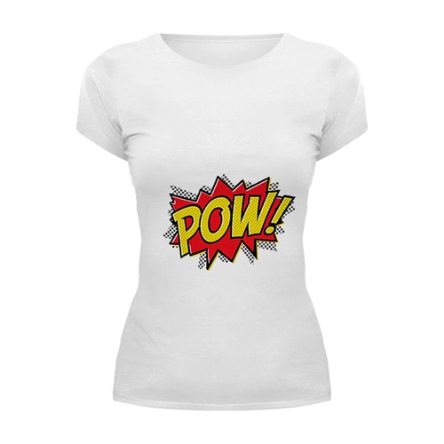 Заказать женскую футболку в Москве. Футболка базовая Pooow! от ivanium - готовые дизайны и нанесение принтов.