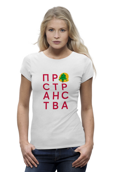 Заказать женскую футболку в Москве. Футболка базовая Равнины  от playofmaya@gmail.com - готовые дизайны и нанесение принтов.
