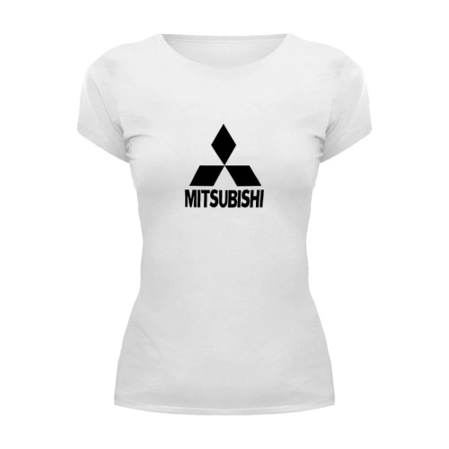 Заказать женскую футболку в Москве. Футболка базовая Mitsubishi от THE_NISE  - готовые дизайны и нанесение принтов.
