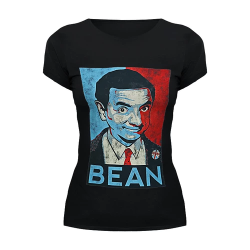 Заказать женскую футболку в Москве. Футболка базовая Mr.Bean от Leichenwagen - готовые дизайны и нанесение принтов.