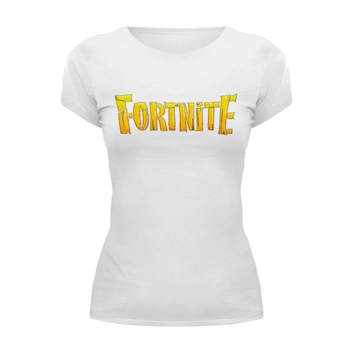 Заказать женскую футболку в Москве. Футболка базовая FORTNITE от balden - готовые дизайны и нанесение принтов.