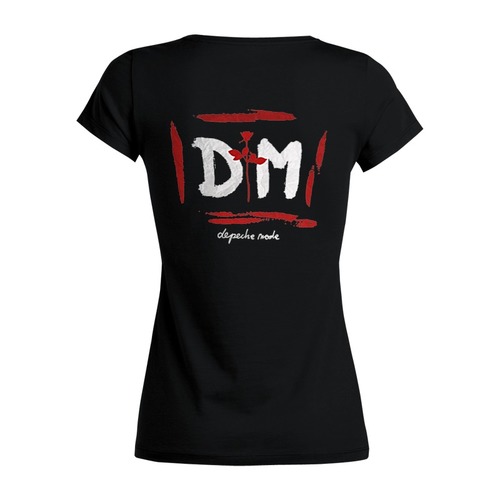 Заказать женскую футболку в Москве. Футболка базовая Depeche Mode / Enjoy The Silence от OEX design - готовые дизайны и нанесение принтов.
