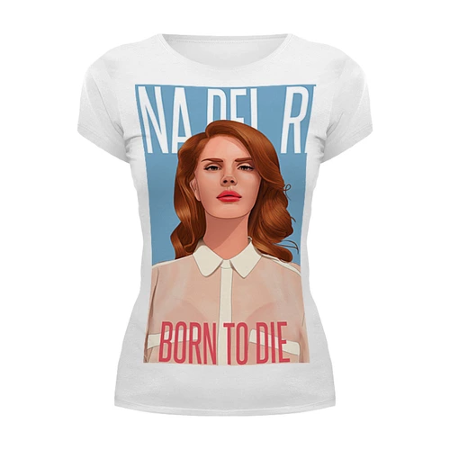 Заказать женскую футболку в Москве. Футболка базовая Lana Del Rey от Jimmy Flash - готовые дизайны и нанесение принтов.