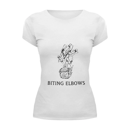 Заказать женскую футболку в Москве. Футболка базовая Biting Elbows от YellowCloverShop - готовые дизайны и нанесение принтов.