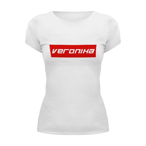 Заказать женскую футболку в Москве. Футболка базовая Veronika от THE_NISE  - готовые дизайны и нанесение принтов.