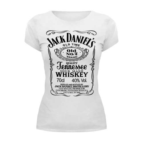 Заказать женскую футболку в Москве. Футболка базовая ☆Jack Daniel’s☆ от balden - готовые дизайны и нанесение принтов.