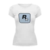 Заказать женскую футболку в Москве. Футболка базовая Rockstar Light-Blue от GOOD PRINT - готовые дизайны и нанесение принтов.