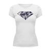 Заказать женскую футболку в Москве. Футболка базовая алмаз от Mari_M - готовые дизайны и нанесение принтов.