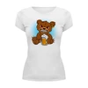 Заказать женскую футболку в Москве. Футболка базовая ߷ Happy Bear ߷ от balden - готовые дизайны и нанесение принтов.