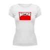 Заказать женскую футболку в Москве. Футболка базовая Яблочко. от grafikamaria@gmail.com - готовые дизайны и нанесение принтов.