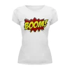 Заказать женскую футболку в Москве. Футболка базовая Boom! от geekbox - готовые дизайны и нанесение принтов.