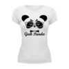 Заказать женскую футболку в Москве. Футболка базовая Панда (Panda) от trugift - готовые дизайны и нанесение принтов.