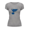Заказать женскую футболку в Москве. Футболка базовая St. Louis Blues / NHL USA от KinoArt - готовые дизайны и нанесение принтов.