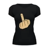 Заказать женскую футболку в Москве. Футболка базовая The Fuck от rybdenis1@mail.ru - готовые дизайны и нанесение принтов.