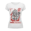 Заказать женскую футболку в Москве. Футболка базовая Zombie football от Aleks36 - готовые дизайны и нанесение принтов.