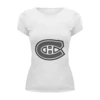 Заказать женскую футболку в Москве. Футболка базовая Montreal Canadiens  от kspsshop - готовые дизайны и нанесение принтов.