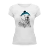 Заказать женскую футболку в Москве. Футболка базовая Белый медведь от lissa - готовые дизайны и нанесение принтов.