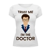 Заказать женскую футболку в Москве. Футболка базовая Doctor Who  от cherdantcev - готовые дизайны и нанесение принтов.