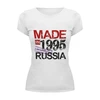 Заказать женскую футболку в Москве. Футболка базовая 1995 год рождения от Djimas Leonki - готовые дизайны и нанесение принтов.