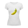 Заказать женскую футболку в Москве. Футболка базовая Банан от THE_NISE  - готовые дизайны и нанесение принтов.
