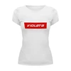 Заказать женскую футболку в Москве. Футболка базовая Violeta от THE_NISE  - готовые дизайны и нанесение принтов.