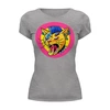 Заказать женскую футболку в Москве. Футболка базовая RockLeopard от balden - готовые дизайны и нанесение принтов.