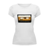Заказать женскую футболку в Москве. Футболка базовая Кассета BASF от klip - готовые дизайны и нанесение принтов.
