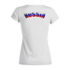 Заказать женскую футболку в Москве. Футболка базовая ☆Russia vs United States☆ от balden - готовые дизайны и нанесение принтов.
