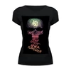 Заказать женскую футболку в Москве. Футболка базовая Skull - 3 от Vladec11 - готовые дизайны и нанесение принтов.