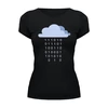 Заказать женскую футболку в Москве. Футболка базовая Цифровой дождь от geekbox - готовые дизайны и нанесение принтов.