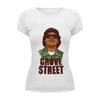 Заказать женскую футболку в Москве. Футболка базовая GROVE STREET 4 LIFE от 7SWɅG - готовые дизайны и нанесение принтов.