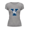 Заказать женскую футболку в Москве. Футболка базовая Yale Bulldogs от KinoArt - готовые дизайны и нанесение принтов.