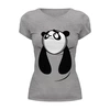 Заказать женскую футболку в Москве. Футболка базовая Панда (Panda) от coolmag - готовые дизайны и нанесение принтов.