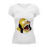 Заказать женскую футболку в Москве. Футболка базовая Homer Simpson от AppleJack_38rus - готовые дизайны и нанесение принтов.
