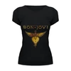 Заказать женскую футболку в Москве. Футболка базовая Bon Jovi от Денис - готовые дизайны и нанесение принтов.