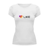 Заказать женскую футболку в Москве. Футболка базовая Likee от THE_NISE  - готовые дизайны и нанесение принтов.